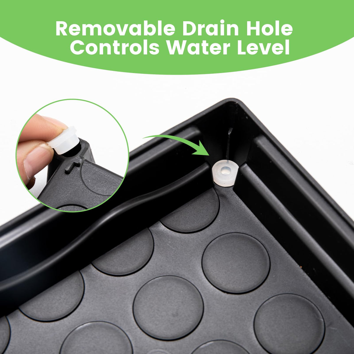 BKIELLT strong-load plant tray supports multiple pots securely on one surface.