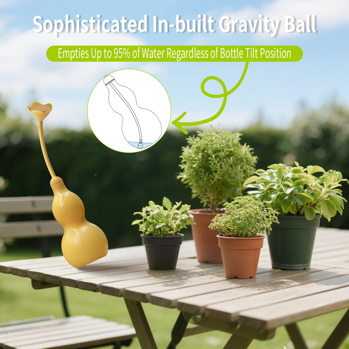BKSAI gravity-ball design maximizes water uptake for efficient irrigation.