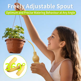 BKSAI squeeze bottle with 360° rotating spout for easy reach around dense foliage.