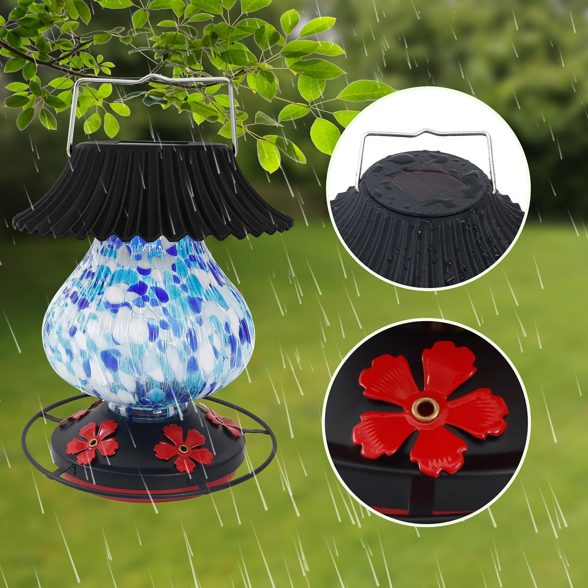 Blacico garden decor hummingbirds attract attention in yard