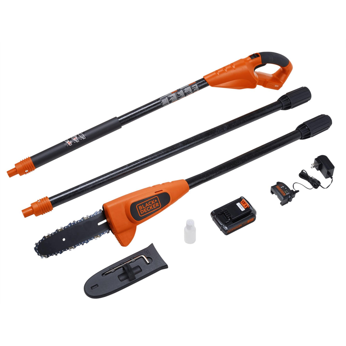 Black+Decker 14-inch cutting bar and guard for safer pruning