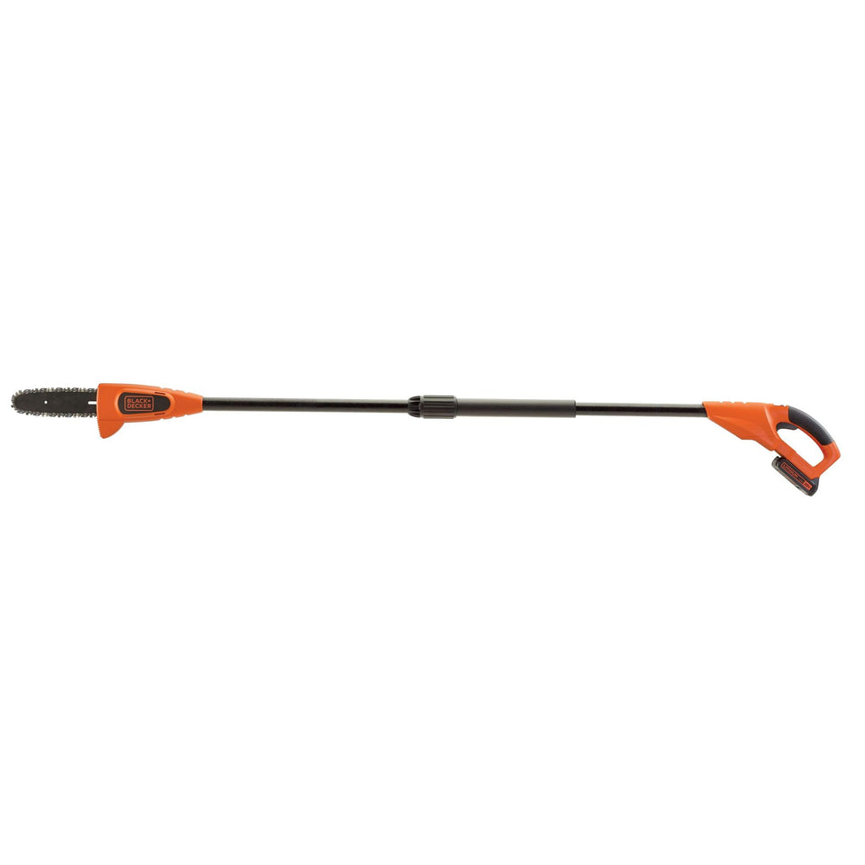 Black+Decker 20V MAX pole saw cutting action for high branches