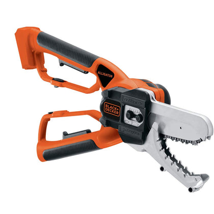 BLACK+DECKER LLP120B Alligator Lopper cutting action in use, precise pruning