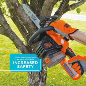 BLACK+DECKER 40V MAX full-wrap handle for comfortable cutting angles.