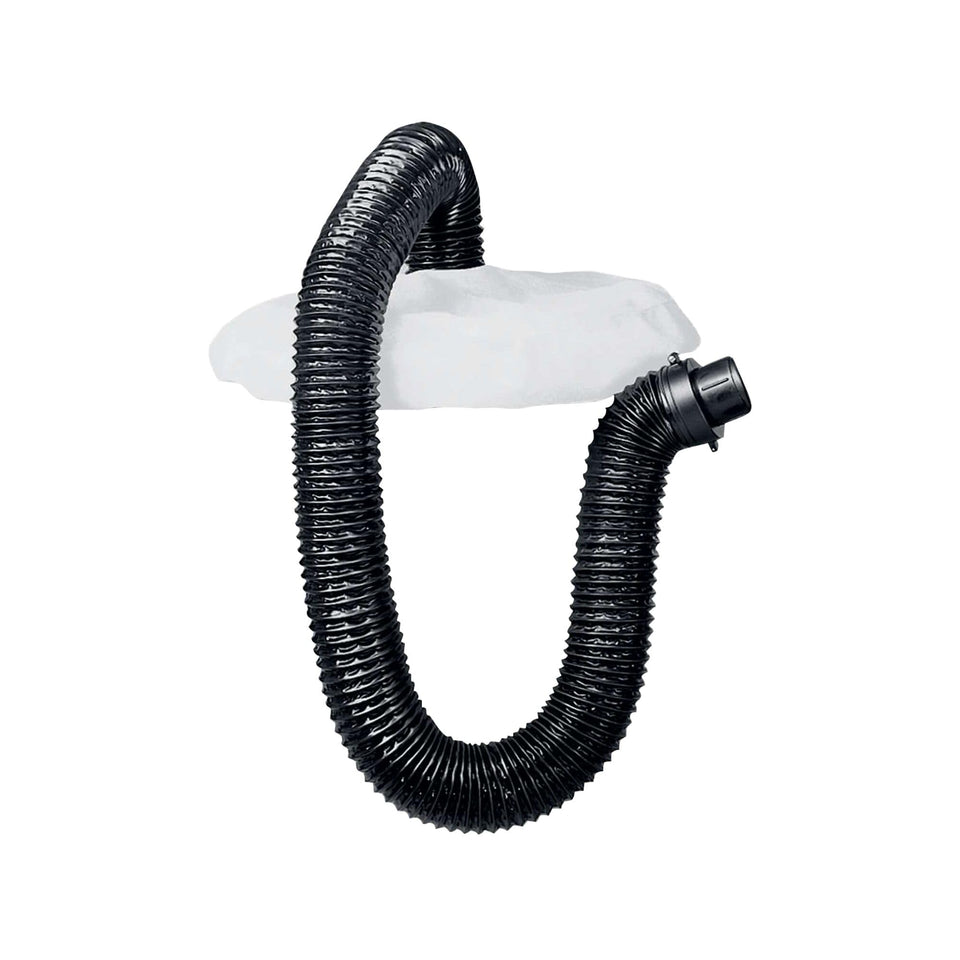BLACK+DECKER BV-006 leaf blower hose attachment enables quick, tool-free leaf collection.