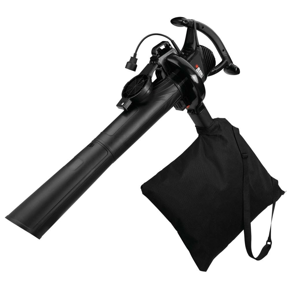 BLACK+DECKER BV3100 leaf blower in use for fast yard cleanup