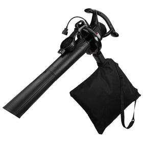 BLACK+DECKER BV3100 leaf blower in use for fast yard cleanup