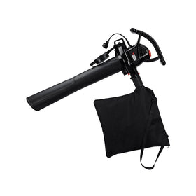 BLACK+DECKER BV3100 vacuum with bag ready to mulch leaves