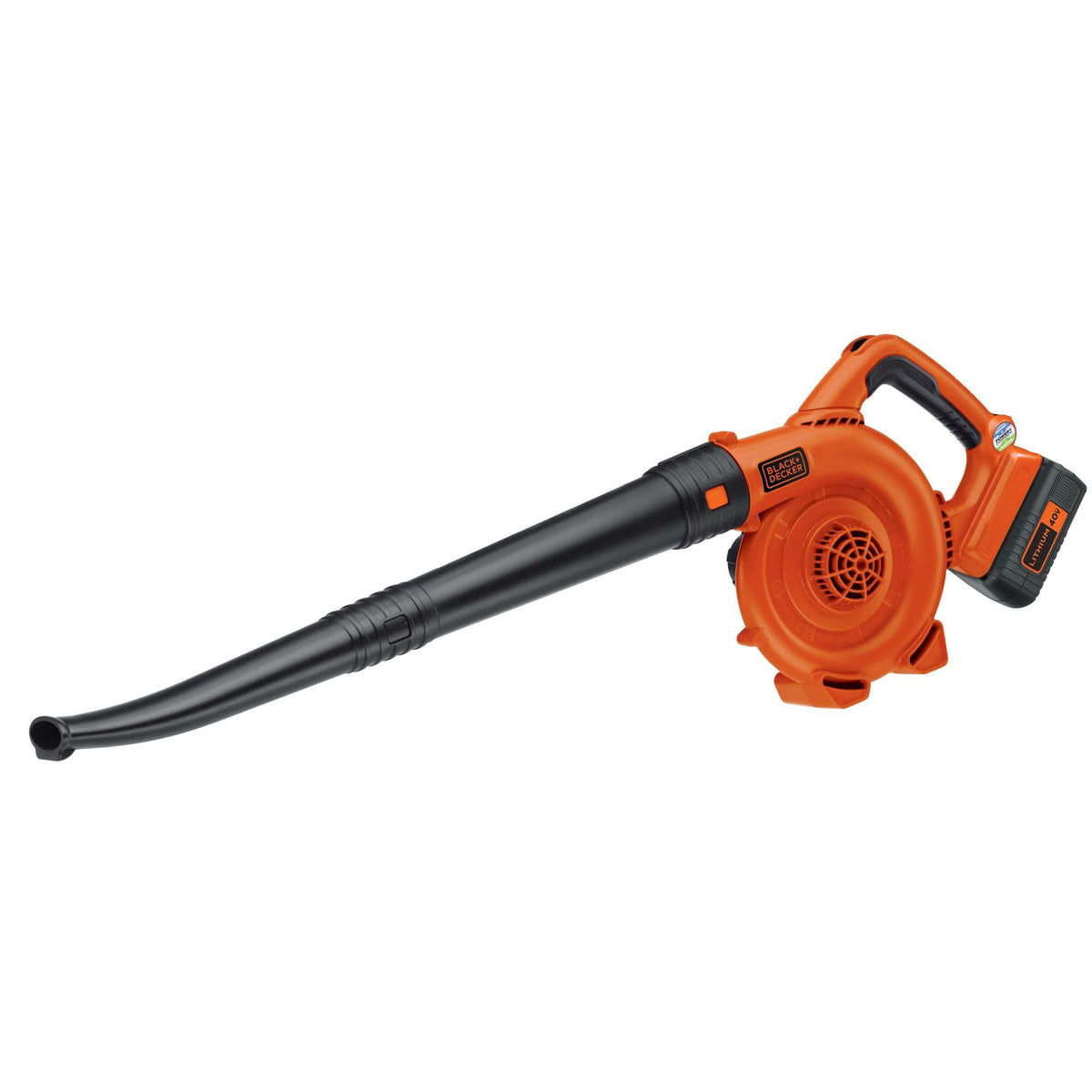 BLACK+DECKER leaf blower cordless 40V 90 CFM for fast driveway and deck cleanup.