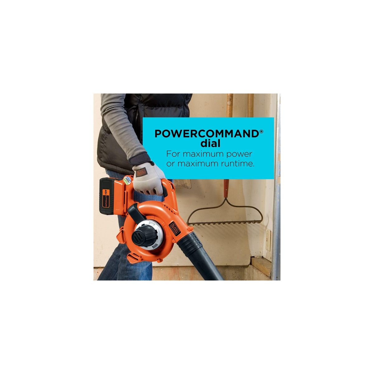 BLACK+DECKER lightweight 4.7 pounds for easy one-handed operation.