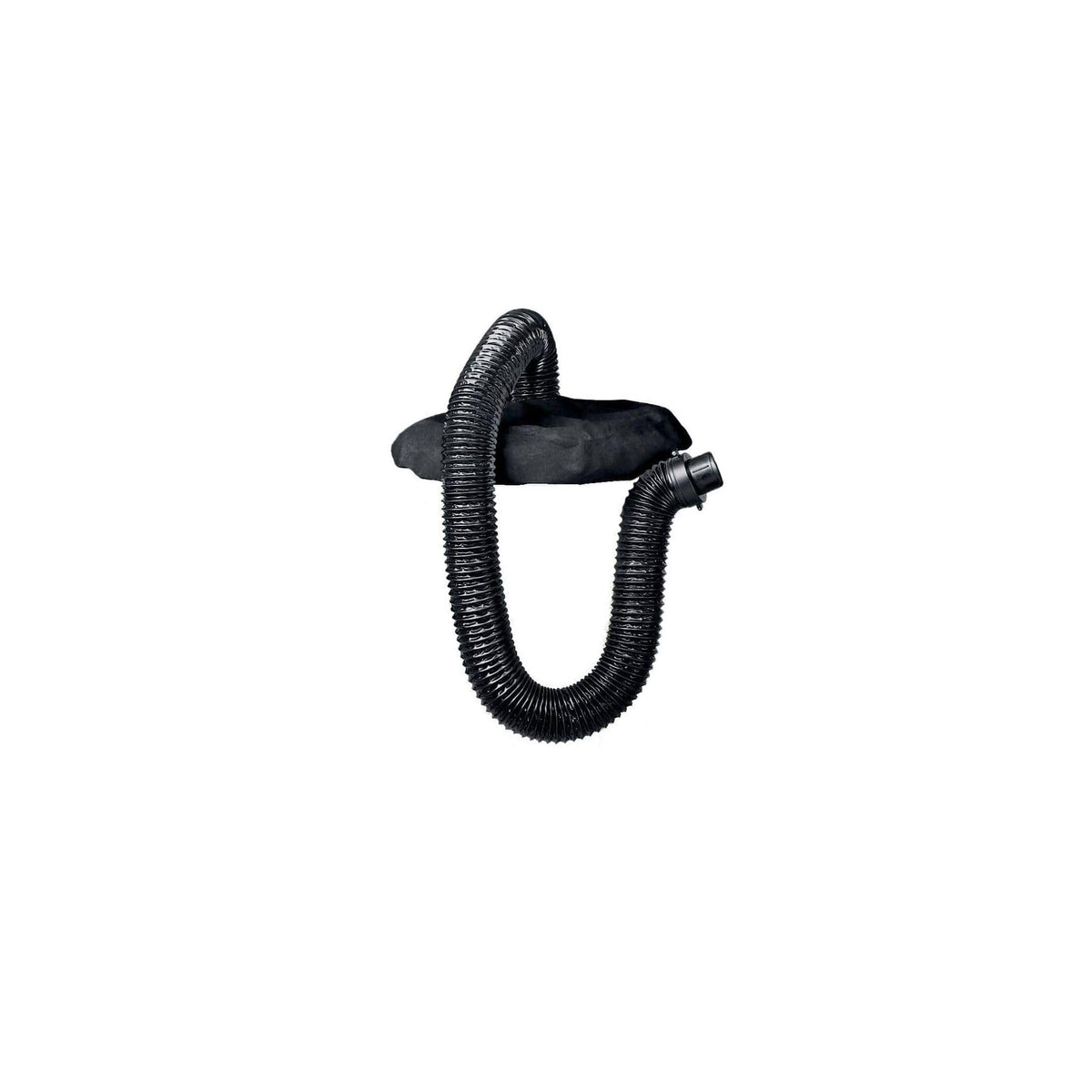 Black+Decker trash can cover with drawstring for secure setup.
