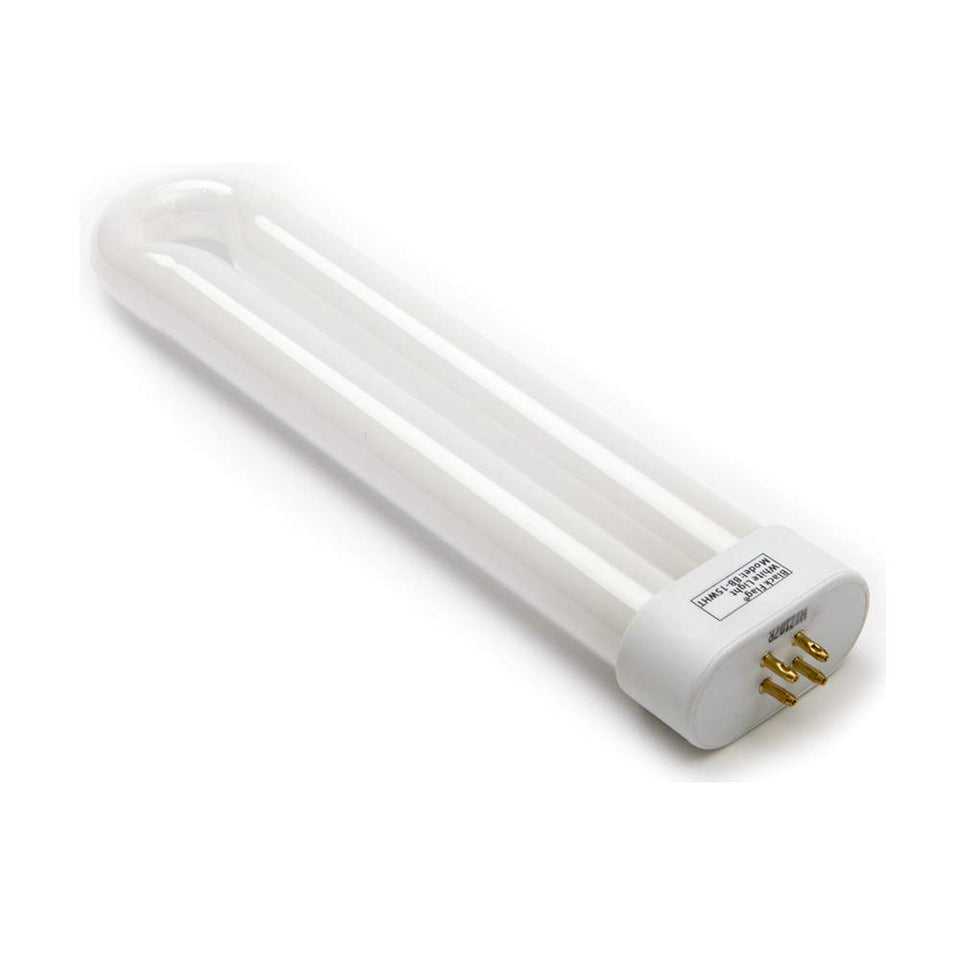 Black Flag BB-15WHT front view 15-watt replacement bulb attracts and kills flying insects.