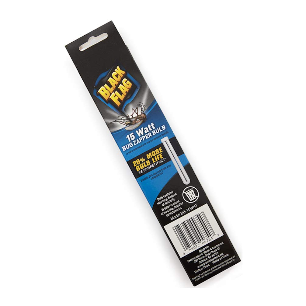 Black Flag BB-15WHT installation inside the bug zapper ensures quick replacement.