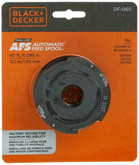 BLACK+DECKER AFS spool showing 40 ft of line for extended use.