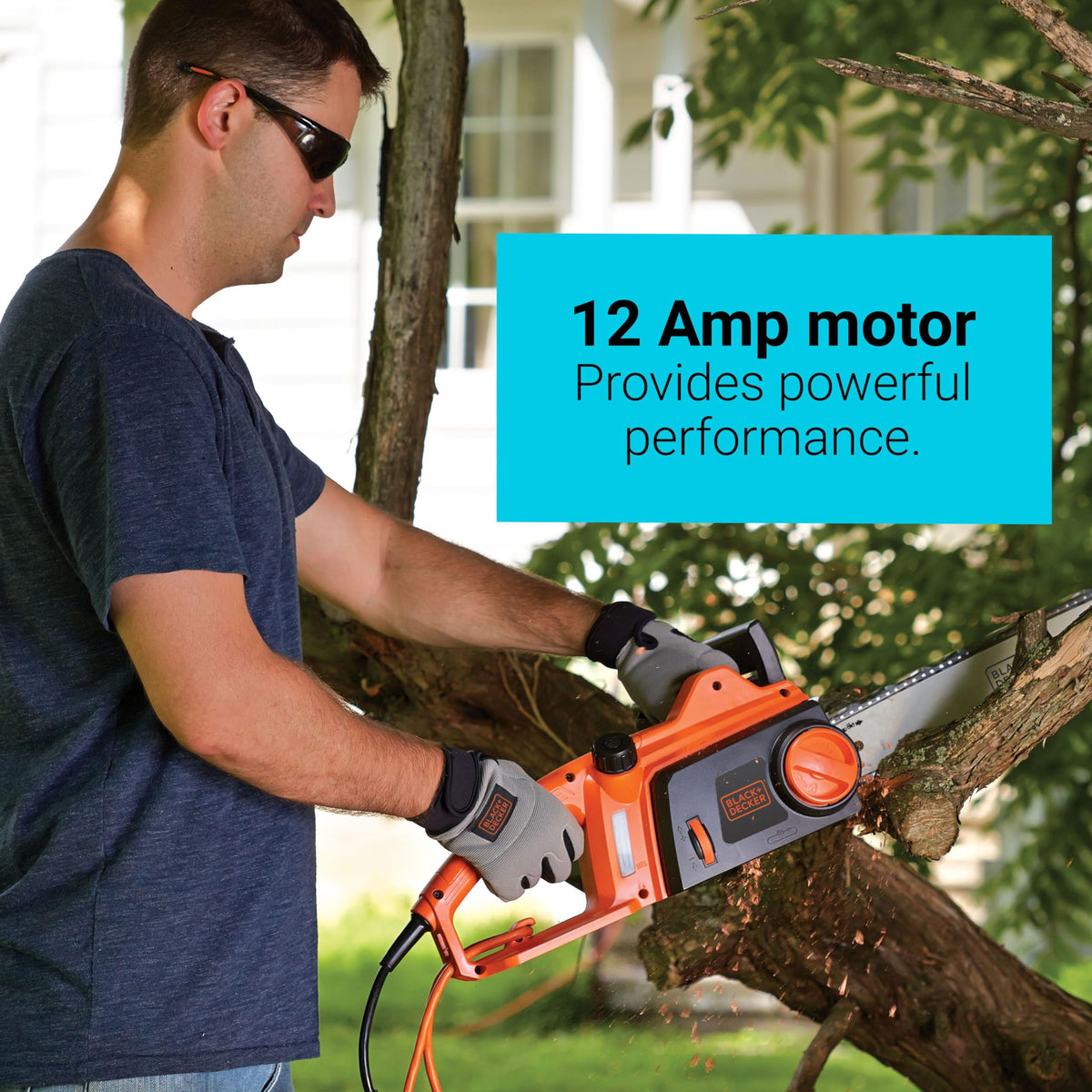 BLACK+DECKER CS1216 corded runtime provides steady power for extended jobs.