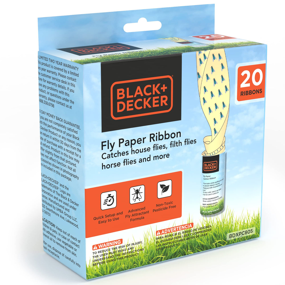 BLACK+DECKER fruit fly trap bulk pack ready for kitchen use.