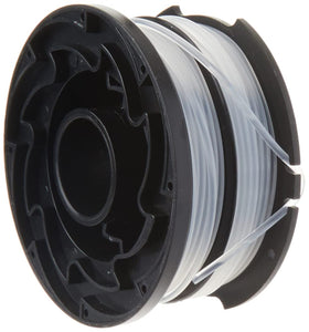 BLACK+DECKER dual-line spool image for reliable trimming in tight spaces.