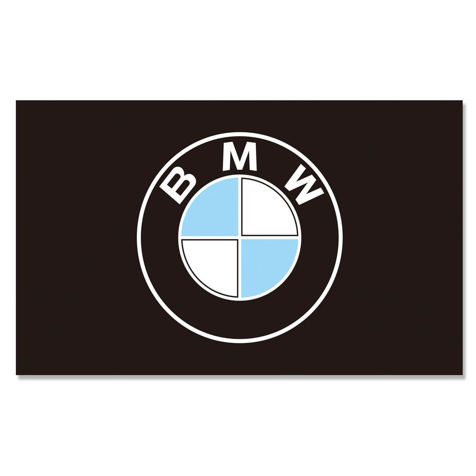 BlackEmperor BMW flag 3x5 banner with vivid colors ready for showroom display.