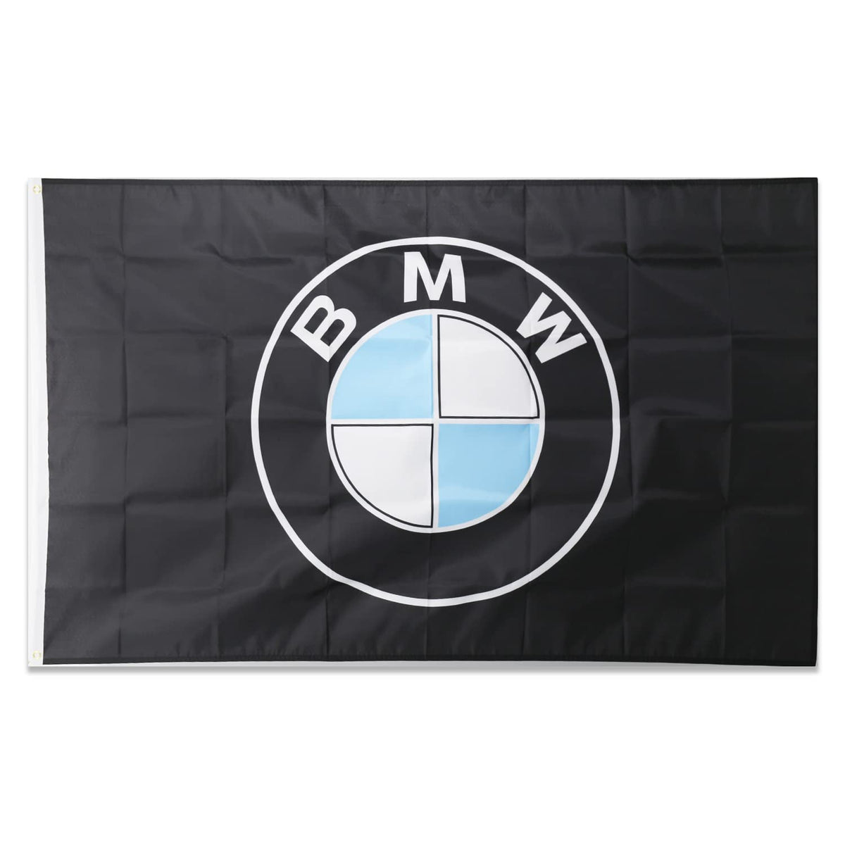 BlackEmperor BMW flag close-up shows HD color detail for eye-catching display.