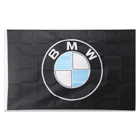 BlackEmperor BMW flag close-up shows HD color detail for eye-catching display.