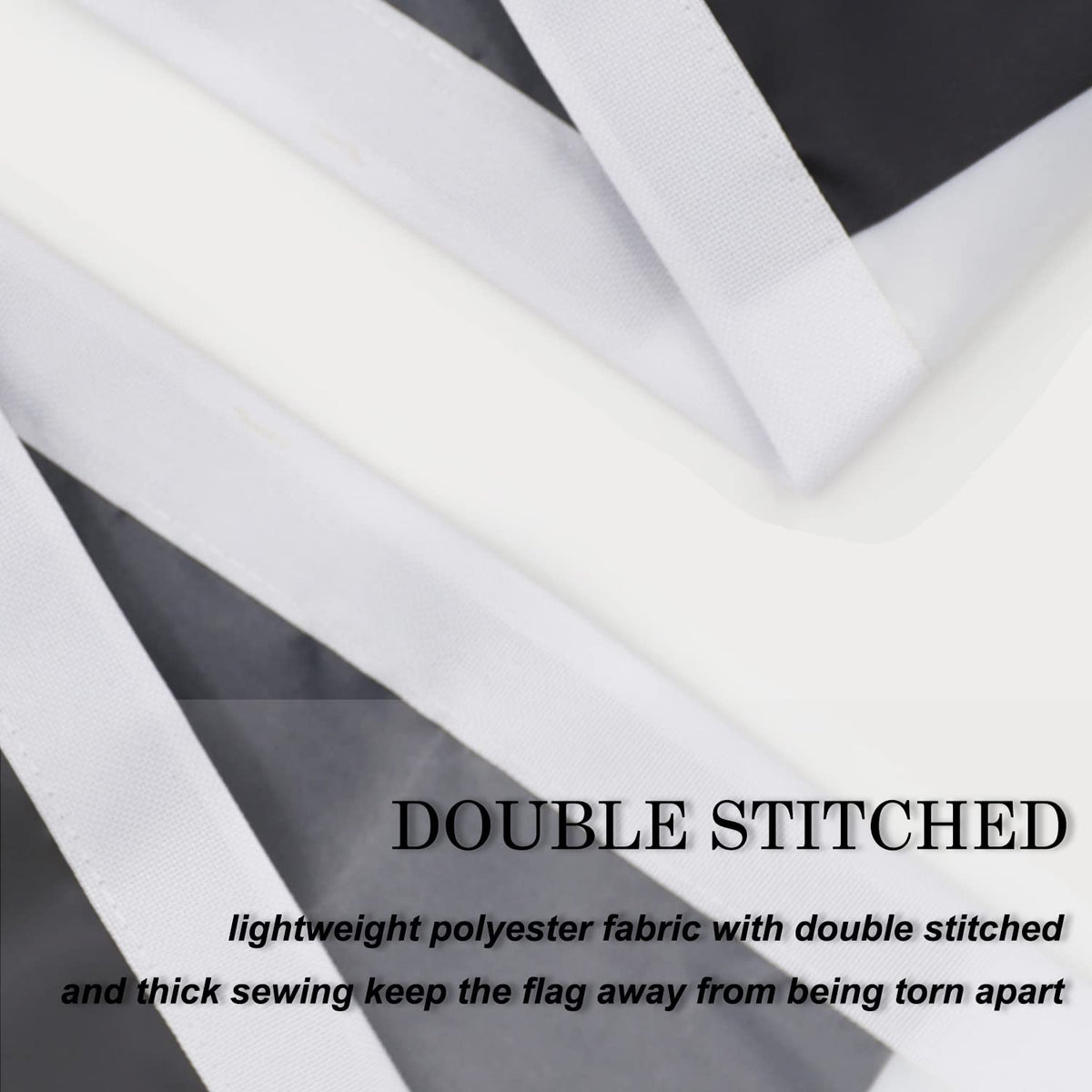 BlackEmperor flag with brass grommets enables easy, secure hanging.