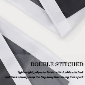 BlackEmperor flag with brass grommets enables easy, secure hanging.