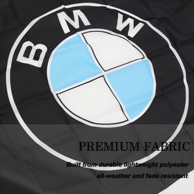 BlackEmperor banner for showroom or garage amplifies racing vibes.