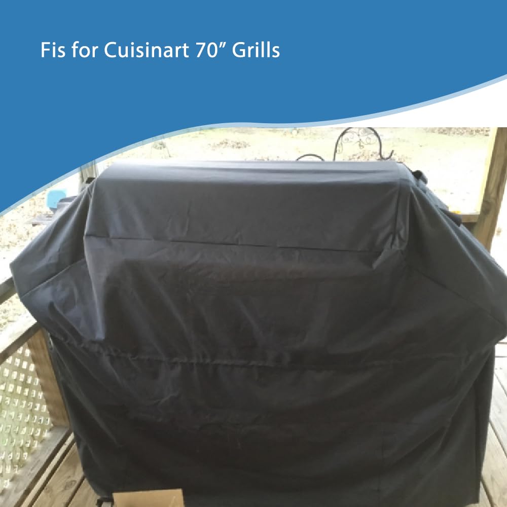 Blackhoso 69in grill cover folded for storage