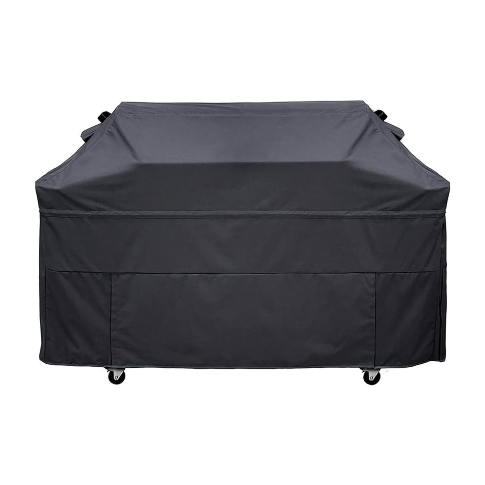 Blackhoso 69in grill cover front view shields grill from weather