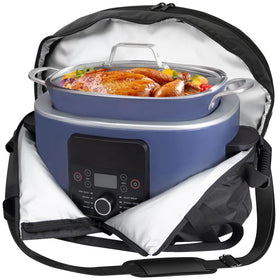 Blackhoso carry bag for Ninja Crock Pot with front-opening design for easy loading