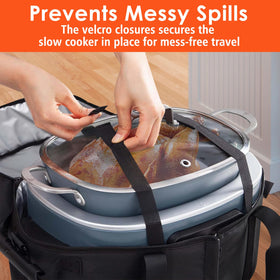 Blackhoso carry bag for Ninja Crock Pot offers three carry options for versatile transport