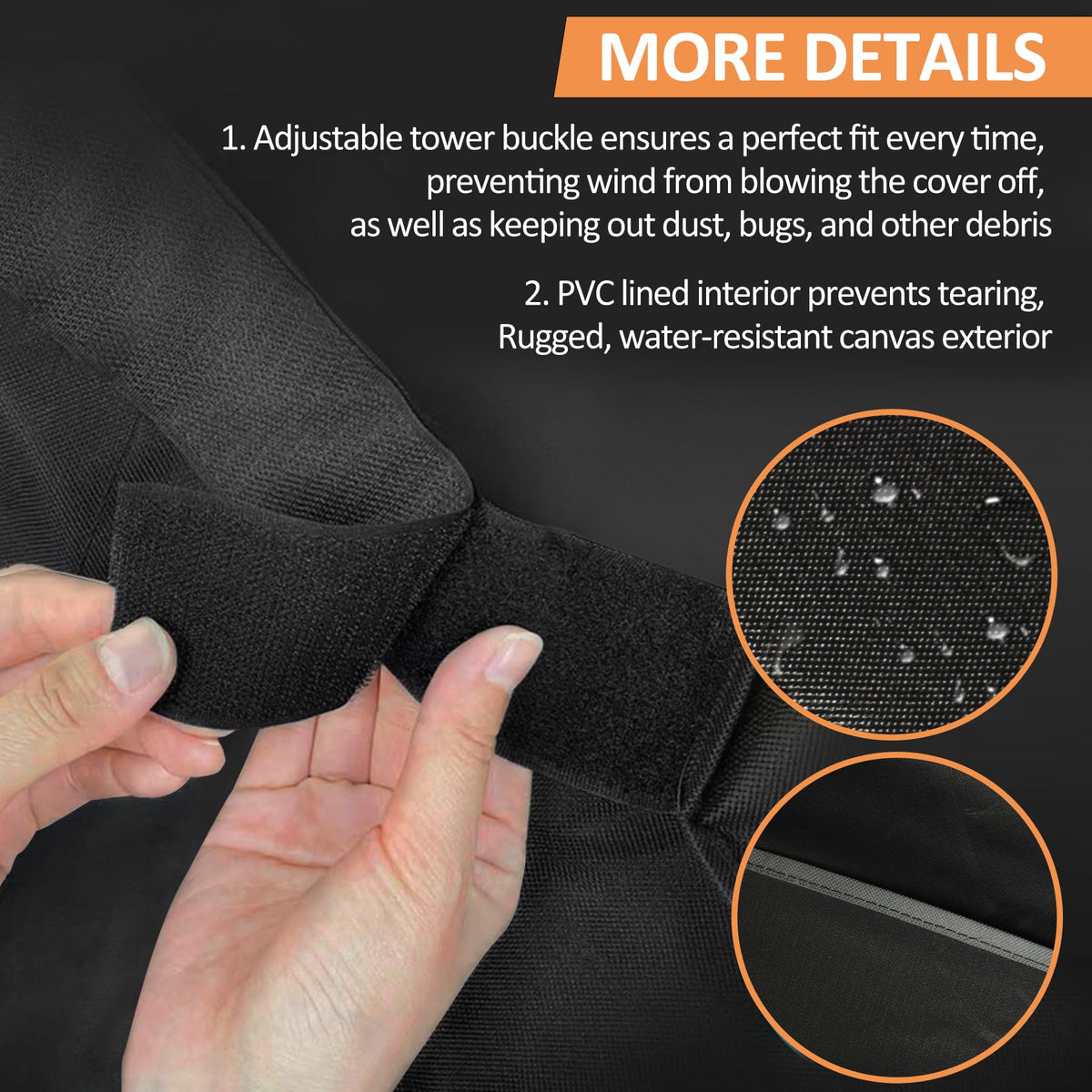 Blackhoso Classic 2175 grill cover guards against rain and debris