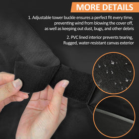 Blackhoso Classic 2175 grill cover guards against rain and debris