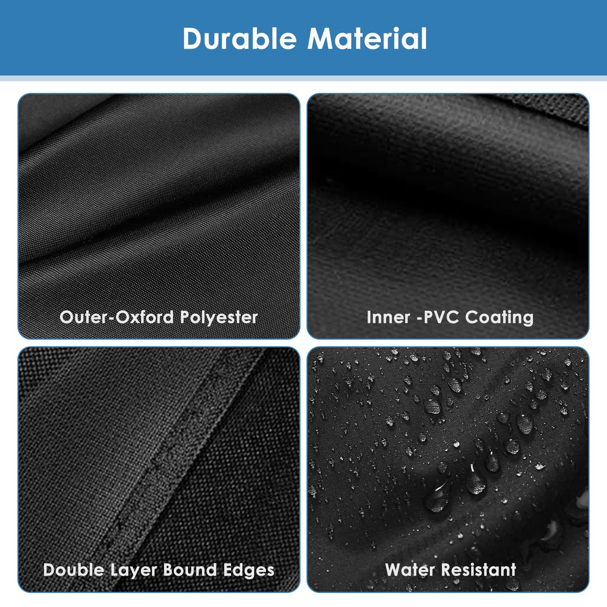 Easy-clean design on Blackhoso cover supports quick wipe-down and storage