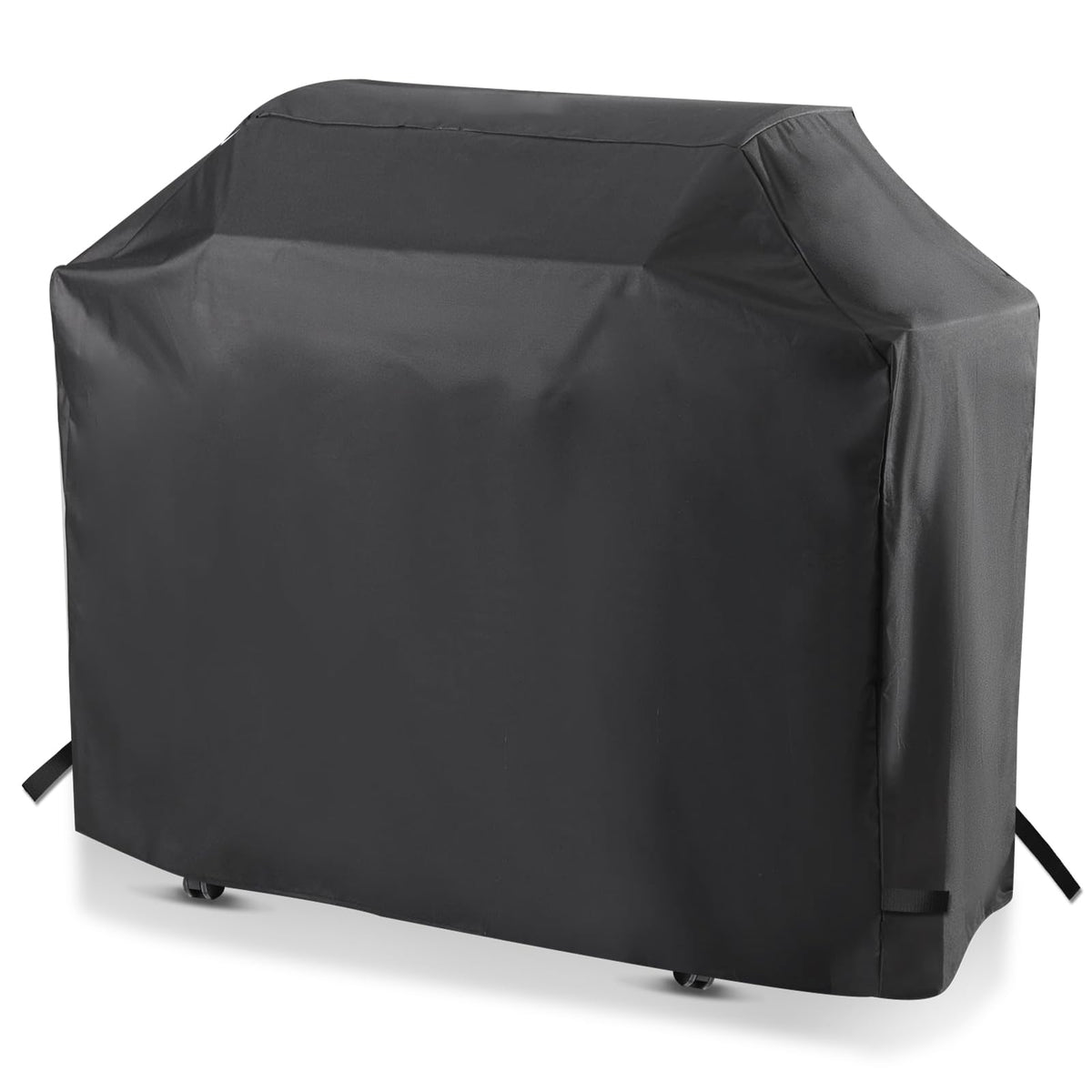 Blackhoso grill cover on Monument 4-burner front view for rain protection