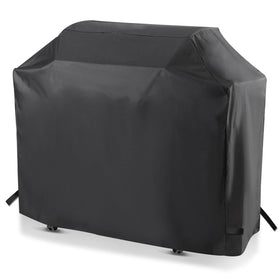 Blackhoso grill cover on Monument 4-burner front view for rain protection