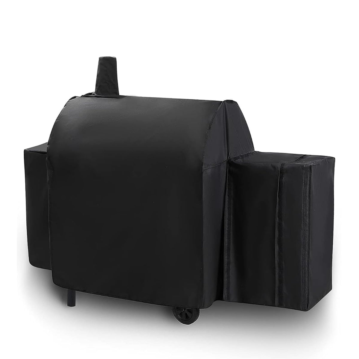 Blackhoso Smokin Champ 1624 grill-cover shields against wind and rain