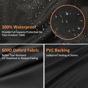 Blackhoso grill cover with top vents promotes moisture escape