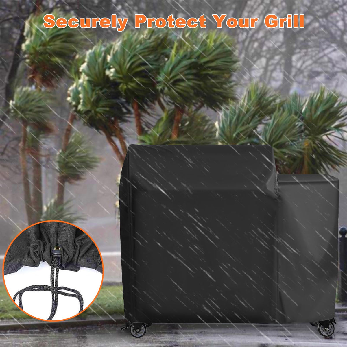 Blackhoso heavy duty grill cover for outdoor durability and protection