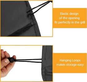 Blackhoso Longhorn grill cover side view left illustrating easy on/off design
