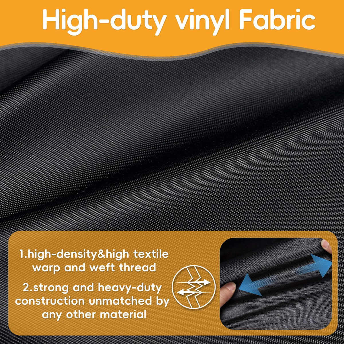 Blackhoso Longhorn grill cover demonstrates wind resistance and UV protection outdoors
