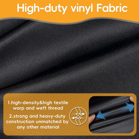 Blackhoso Longhorn grill cover demonstrates wind resistance and UV protection outdoors