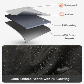 Blackhoso grill cover protects against dust and debris for outdoor cooking areas