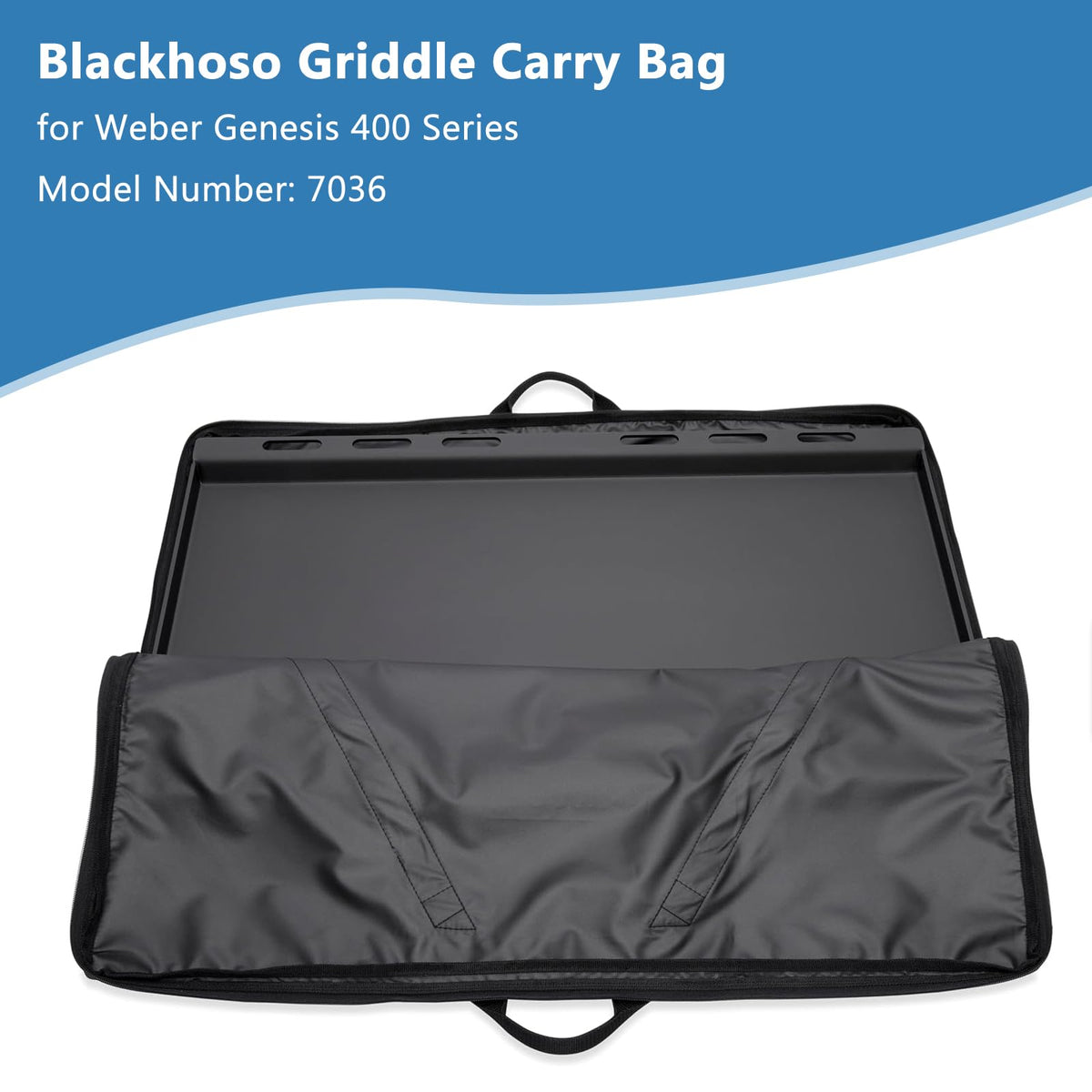 Blackhoso griddle carry bag in use during camping and tailgating scenarios.