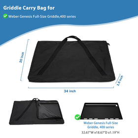 Blackhoso griddle bag side view highlighting portable design for travel.