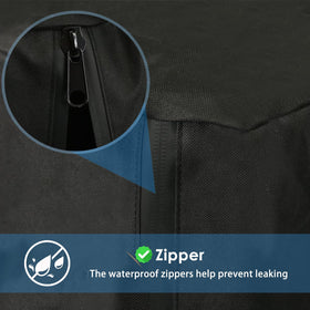 Blackhoso griddle bag exterior features waterproof material and UV resistance.