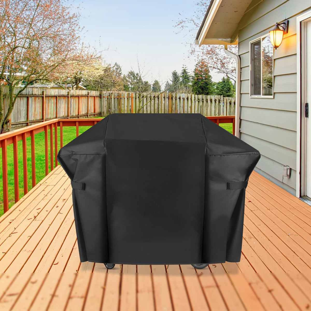 Blackhoso wide-compatibility cover fits 3-5 burner grills up to 56 inches.