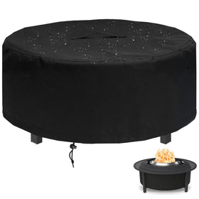 Blackhoso Yukon surround tabletop cover protects fire pit from wind and rain