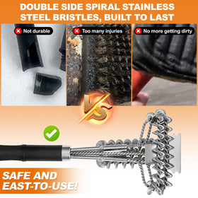 BLACKSMITH FAMILY 18-inch brush steam-clean action visual for grime lift.
