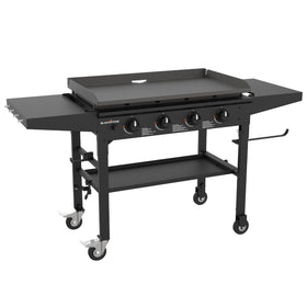Blackstone 36-inch Omnivore Griddle top view shows expansive cooking area for group meals.